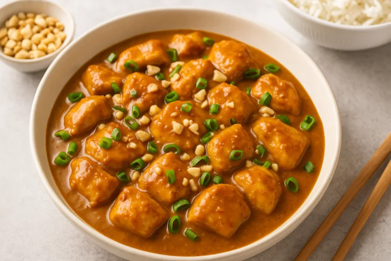 chicken with peanut butter -recipe