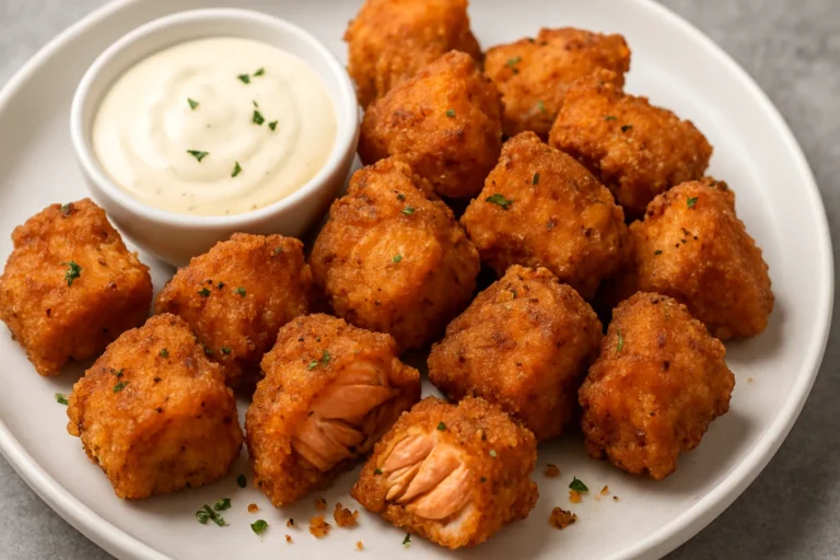 fried salmon bites recipe