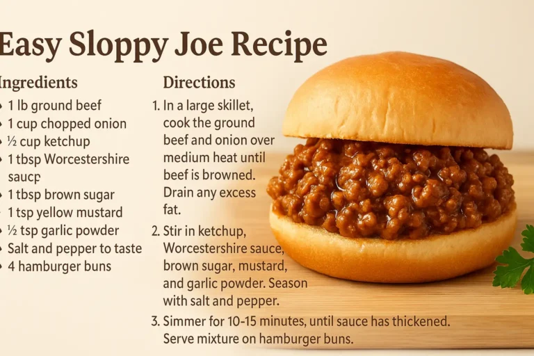 easy sloppy joe recipe 3 ingredients