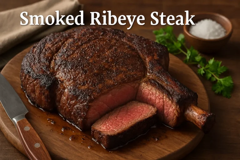 smoked ribeye steak
