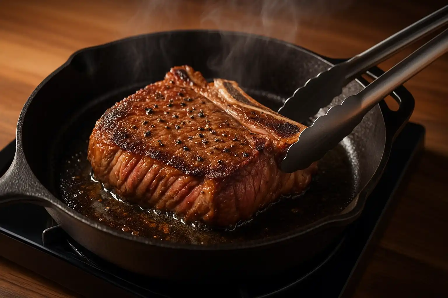 cook steak in cast iron